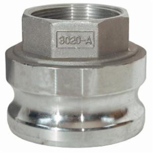 Dixon® G4030-A-AL Global Type A Jump Size Cam & Groove Adapter, 4 x 3 in Nominal, Male Adapter x FNPT End Style, Aluminum, Domestic