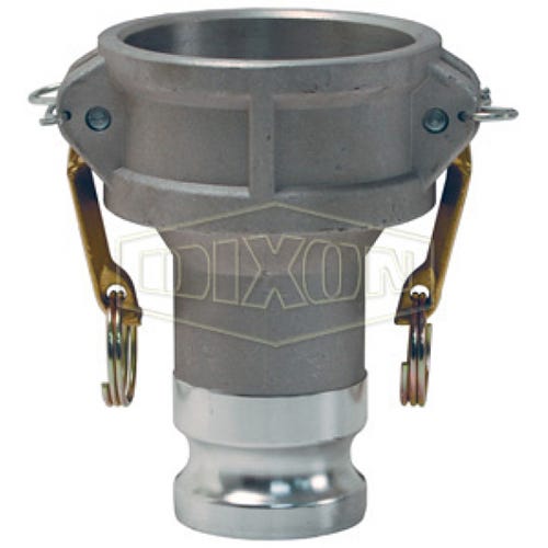 Dixon® G3020-DA-AL Global Type DA Jump Size Cam & Groove Coupler, 3 x 2 in Nominal, Female Coupler x Male Adapter End Style, Aluminum, Domestic