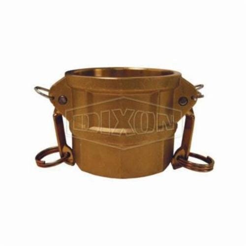 Dixon® G400-D-BR Global Type D Cam and Groove Coupler, 4 in Nominal, Female Coupler x FNPT End Style, Brass, Domestic