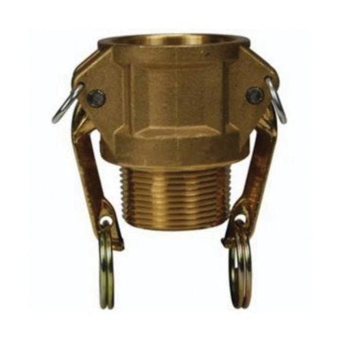 Dixon® G50-B-BR Global Type B Cam & Groove Coupler, 1/2 in Nominal, Female Coupler x MNPT End Style, C38000 Forged Brass