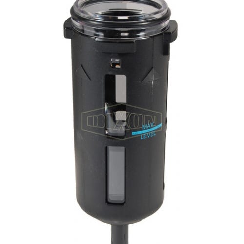 Wilkerson® by Dixon® GRP-96-634 Filter Bowl with Bowl Guard and Manual Drain, Use with F18, B18 Filter, Plastic