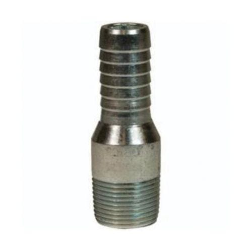Dixon® The Right Connection™ GSTC20 Global King™ King Combination Nipple, 1-29/32 in x 1-1/2-11-1/2, Global Hose Shank x MNPT, Carbon Steel, Zinc Plated