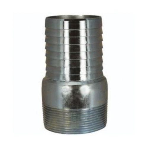 Dixon® The Right Connection™ GSTC35 Global King™ King Combination Nipple, 3-1/2 in x 3-8, Global Hose Shank x MNPT, Carbon Steel, Zinc Plated, Domestic