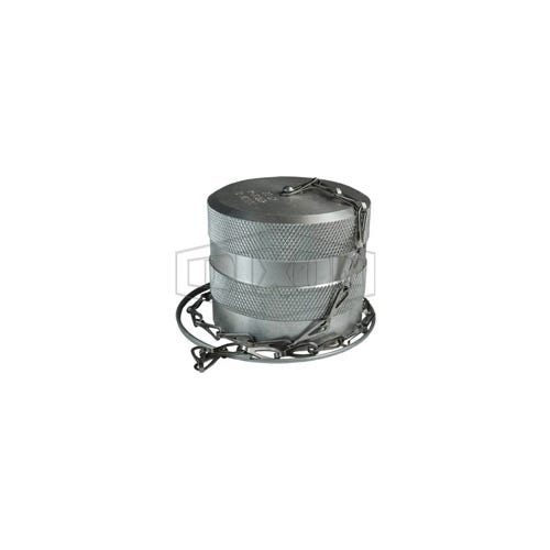 Dixon® H12DC-A DQC H Industrial Interchange Dust Cap with Steel Cable, 1-1/2 in Nominal, Aluminum