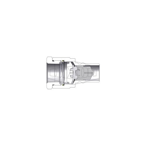 Dixon® H12F10-B DQC H Industrial Interchange High Volume Female Plug, 1-1/4-11-1/2 Nominal, Female NPTF, Brass