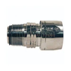 Dixon® Dubl-Grip® H605 Holedall® Re-Attachable Coupling, 3/4 in Nominal, NPT Swivel, Brass, Domestic