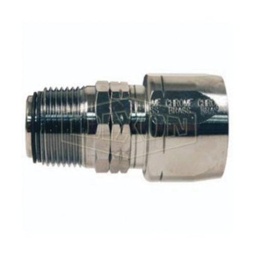 Dixon® Dubl-Grip® H609 Holedall® Re-Attachable Coupling, 1 in Nominal, NPT Swivel, Brass, Domestic