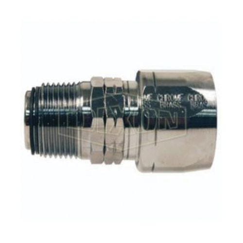 Dixon® Dubl-Grip® H610 Holedall® Re-Attachable Coupling, 1 in Nominal, NPT Swivel, Brass, Domestic