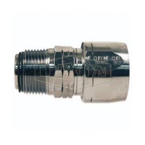 Dixon® Dubl-Grip® H610 Holedall® Re-Attachable Coupling, 1 in Nominal, NPT Swivel, Brass, Domestic