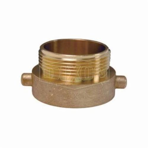 Dixon® HA15T15F Pin Lug Hydrant Adapter, 1-1/2 in Nominal, FNPT x Male NH NST End Style, Brass, Domestic