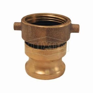 Dixon® HA2525ADP Hydrant Cam and Groove Adapter, 2-1/2 in, Female NST (NH) x Male Adapter, Brass, Domestic
