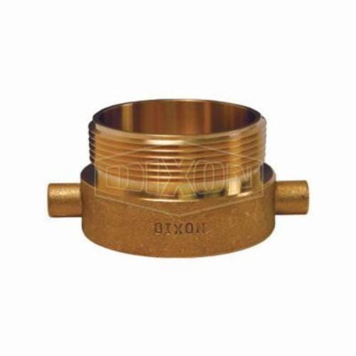Dixon® HA2530T Pin Lug Hydrant Adapter, 2-1/2 x 3 in, Female NST (NH) x MNPT, Brass, Domestic