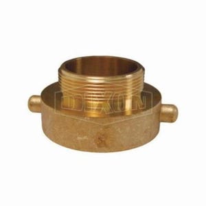 Dixon® The Right Connection HA25NYC20T Reducer Pin Lug Hydrant Adapter, 2-1/2 x 2 in, FNYC x MNPT, Cast Brass, Domestic