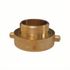 Dixon® HA30S25F Pin Lug Hydrant Adapter, 3 x 2-1/2 in, FNPSH x Male NH NST, Brass, Domestic