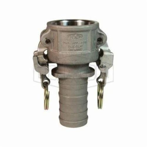 Dixon® HAC150EZ EZ Boss-Lock™ Type-C Cam and Groove Coupler, 1-1/2 in Nominal, Female Coupler x Hose Shank End Style, Hastelloy CW12MW, Domestic