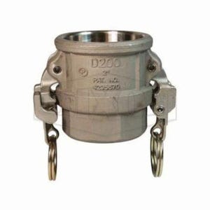 Dixon® HAD200EZ EZ Boss-Lock™ Type D Cam and Groove Coupler, 2 in Nominal, Female Coupler x FNPT End Style, Hastelloy CW12MW, Domestic