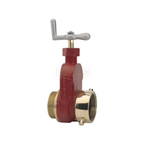 Dixon® HGV250F Single Hydrant Gate Valve, 2-1/2 in Nominal, Female NH NST x Male NH NST End Style, 175 psi Pressure, Cast Brass Body