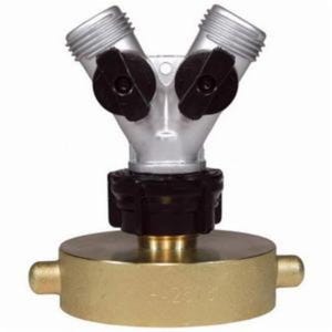 Dixon® The Right Connection HHA1576 Hazmat Pin Lug Adapter, 1-1/2 x (2) 3/4 in, FNST x MGHT, Cast Brass, Domestic