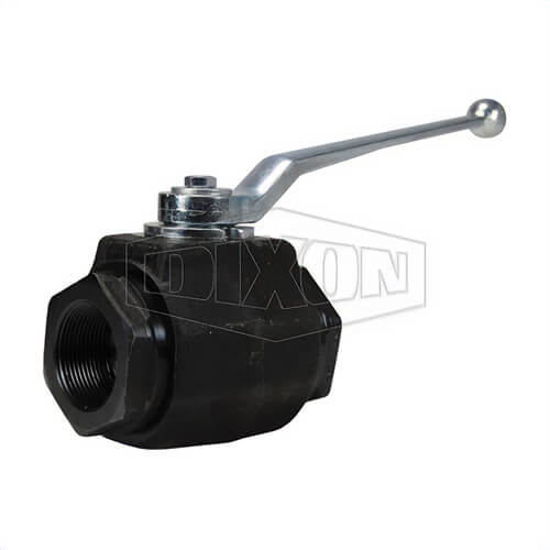 Dixon® HPBV34 High Pressure Ball Valve, 3/4 in Nominal, FNPT End Style, Carbon Steel Body, Full Port, FKM Soft goods