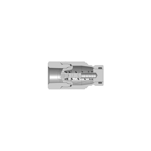 Dixon® HT8BF10-SS DQC HT Flushface Female Plug, 1-1/4-11 Nominal, Female BSPP, 316 Stainless Steel
