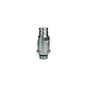 Dixon® HT3OM3 DQC HT Flushface Male Plug, 9/16-18 Nominal, Male O-Ring Boss™, Steel