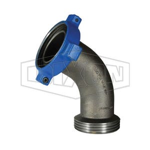 Dixon® HUMF20640045 FIG 206 1 pc Elbow Adapter, 4 in Nominal, Male Hammer Union x Female Hammer Union, 150 lb, Ductile Iron