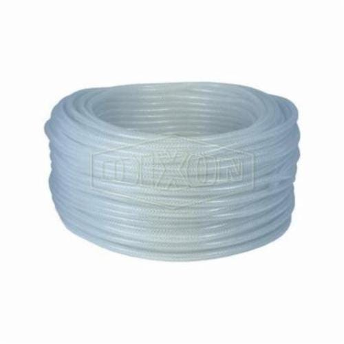 Dixon® IBR0812 Braided Tubing, 1/2 in ID x 3/4 in OD x 300 ft L, PVC, Domestic