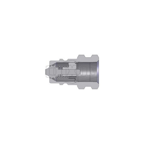 Dixon® K3OF3 DQC K Interchange Female Plug, 9/16-18 Nominal, Female O-Ring Boss™ End Style, Steel