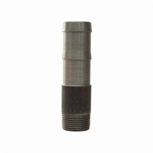 Dixon® KRN1612 King™ Round Nipple, 1-1/2 x 2 in Nominal, MNPT x Hose, Steel, Unplated, Domestic