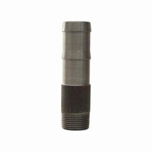 Dixon® KRN422 King™ Round Nipple, 1/4 x 1/2 in Nominal, MNPT x Hose, Steel, Unplated, Domestic