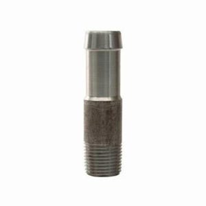Dixon® KRN541 King™ Round Nipple, 1/2 x 5/8 in Nominal, NPT x Hose, Steel, Unplated, Domestic
