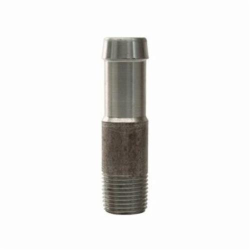 Dixon® KRN641 King™ Round Nipple, 1/2 x 3/4 in Nominal, NPT x Hose, Steel, Unplated, Domestic