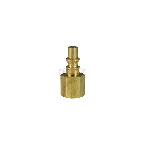 Dixon® M2F2-B M Series ARO Female Quick Disconnect Pneumatic Plug, 1/4 in Nominal, Quick Disconnect Plug x NPTF, 300 psi Pressure, Brass