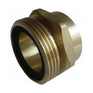 Dixon® ME214 Straight Adapter, Suitable For Use with LP Gas Hose, 1-3/4 in MACME x 1 in FNPT, Brass