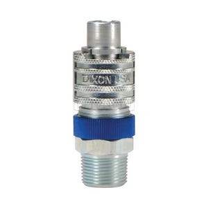 Dixon® Dix-Lock™ N4BM6-LS N Series Interchange Safety-Lock Male Quick Disconnect Pneumatic End Plug, 3/4-14 Nominal, Quick Disconnect Plug x BSPT