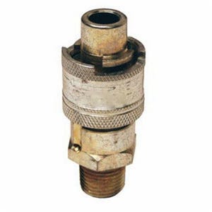 Dixon® N4M6 N Series Bowes Interchange Bowes Pneumatic Nipple, 1/2 in Nominal, Quick-Connect x MNPT, 500 psi Pressure, Steel