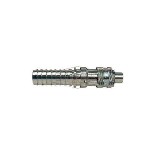 Dixon® Dix-Lock™ N4S3 N Series Bowes Interchange Quick Disconnect Coupler, 1/2 in Nominal, Quick Disconnect Coupler x Hose Barb, 500 psi Pressure, Steel