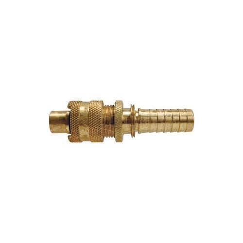 Dixon® Dix-Lock™ N4S4-B-LS N Series Bowes Interchange Quick Disconnect Coupler, 1/2 in Nominal, Quick Disconnect Coupler x Hose Barb, 300 psi Pressure
