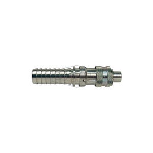 Dixon® Dix-Lock™ N4S4 N Series Bowes Interchange Quick Disconnect Coupler, 1/2 in Nominal, Quick Disconnect Coupler x Hose Barb, 500 psi Pressure, Steel