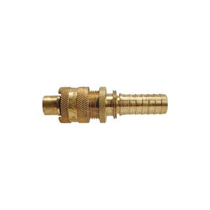 Dixon® Dix-Lock™ N4S6-B-LS N Series Bowes Interchange Quick Disconnect Coupler, 1/2 in Nominal, Quick Disconnect Coupler x Hose Barb, 300 psi Pressure