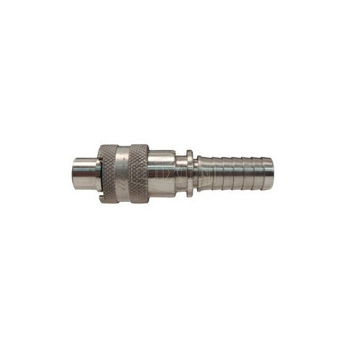 Dixon® Dix-Lock™ N4S6-S N Series Bowes Interchange Quick Disconnect Coupler, 1/2 in Nominal, Quick Disconnect Coupler x Hose Barb, 500 psi Pressure