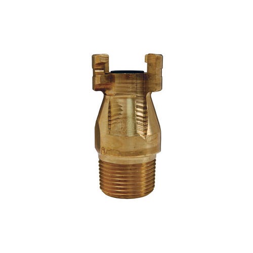 Dixon® Dual-Lock™ P4M4-B P Series Thor Interchange Quick Disconnect Plug, 1/2 in Nominal, Quick-Disconnect Plug x MNPT, Brass, Domestic