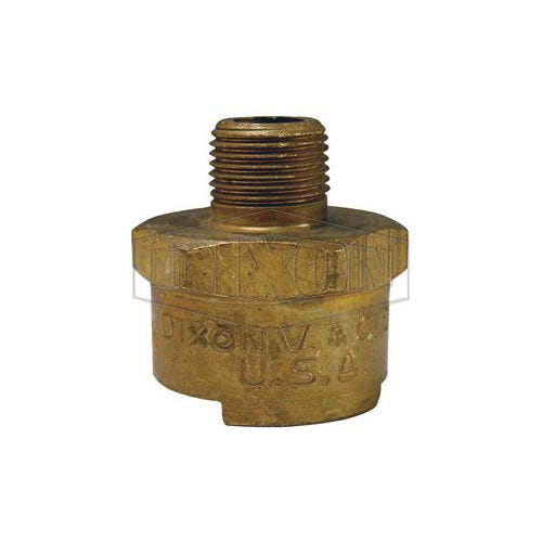 Dixon® 4NM3-B Dix-Lock™ Bowes Interchange Male Quick Disconnect Coupler, 3/8-18 Nominal, Quick Disconnect Coupler x NPTF, Brass