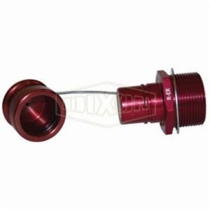 Dixon® FloMax R-ER-C R Series Engine Oil Receiver with Cap, 1.312-12 x 1.625-12 Nominal, MNPT x FNPT End Style, Aluminum, Domestic