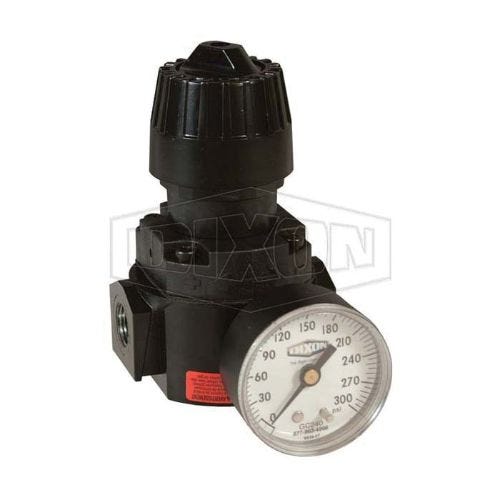 Wilkerson® by Dixon® R16-04RHG High Pressure Self-Relieving Standard Compact Regulator with GC240 Gauge, 1/2 in NPT/BSPP-G