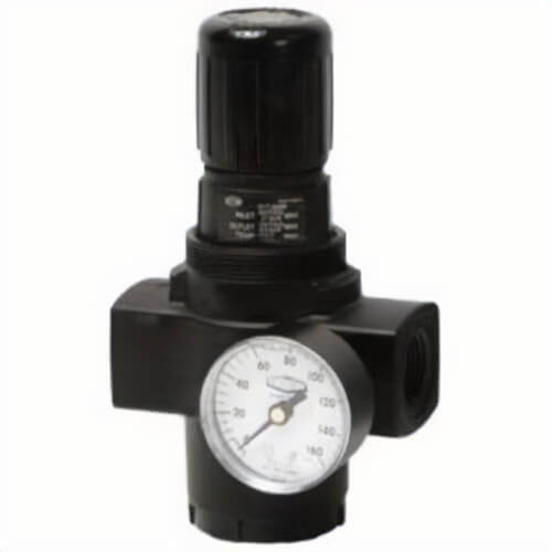 Norgren® by Dixon® R17-800RG High Flow Jumbo Relieving Regulator with GC230 Gauge, 1 in PTF, 480 scfm Flow Rate, 5 to 125 psi Pressure