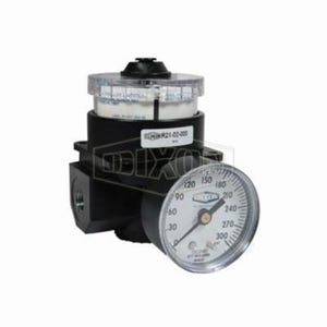 Wilkerson® by Dixon® R21-03RG dial Air Regulator with GC230 Gauge, 3/8 in NPT/BSPP-G, 180 scfm, 0 to 160 psig Adjustable Pressure