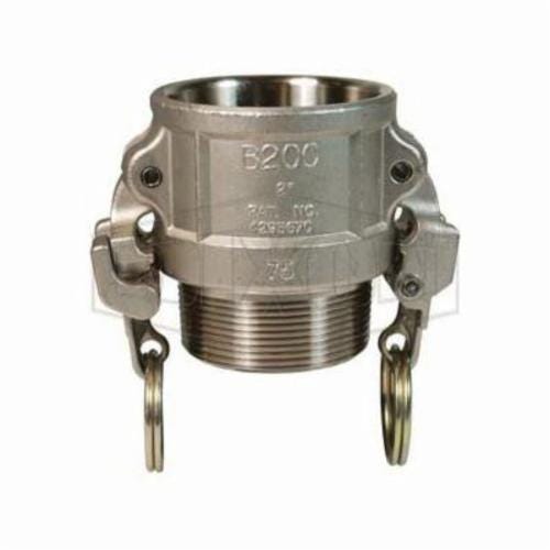 Dixon® RB075EZ EZ Boss-Lock™ Type B Cam and Groove Coupler, 3/4 in Nominal, Female Coupler x MNPT End Style, 316 Stainless Steel, Domestic