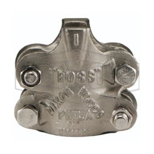 Dixon® RB14 Boss™ 4-Bolt Clamp, 1-44/64 to 1-60/64 in Nominal, Stainless Steel Band, Domestic