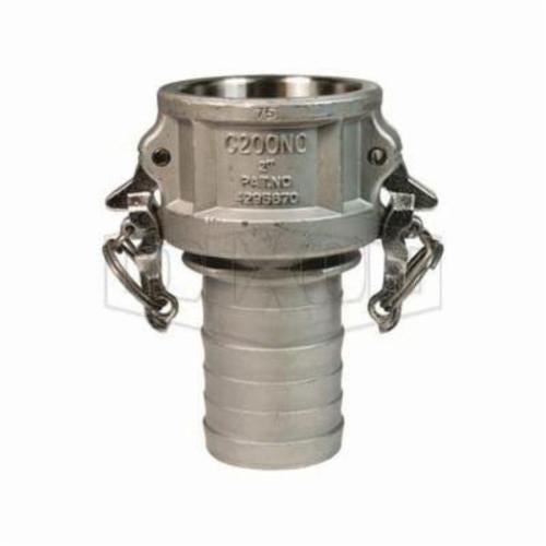 Dixon® RC300BLNO Boss-Lock™ Type-C Cam and Groove Notched Coupler, 3 in Nominal, Female Coupler x Hose Shank End Style, 316 Stainless Steel, Domestic